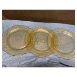 Depression glass plate