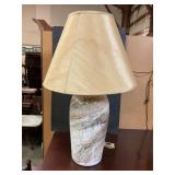 Ceramic lamp, 28 inches tall