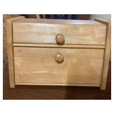 Wooden bread box