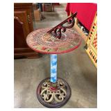 Cast iron decorative sundial