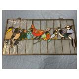 Stain glass bird hanger 24ï¿½x13ï¿½