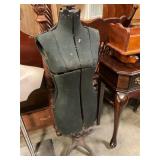 Antique adjustable dress form