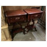 Two solid cherry nihstands