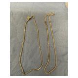 Two chain necklaces