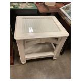 Side Tablew glass top  28ï¿½X 23ï¿½