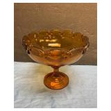 Amber Bowl on pedestal