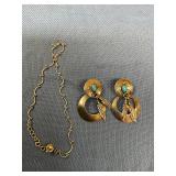 Sterling silver earrings & bracelet