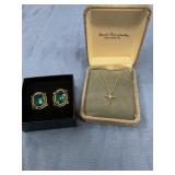 Necklace & earrings