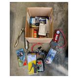 Grease gun, foot pump & air gauges