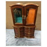 Vintage jewelry box 17 inches tall