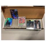 Mixed sports trading cards, all in sleeves