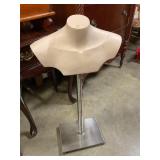 Mannequin torso with metal base