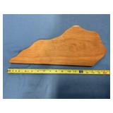 Wooden Kentucky silhouette plaque