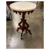 Marble top table16"top 27"tall