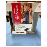 Sunbeam fleece heated blanket new inbox