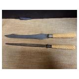 Antique carving set