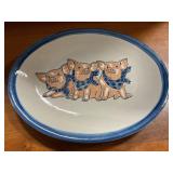 Louisville stoneware12"  pig platter