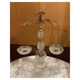 Glass decorative scale 24 inches tall