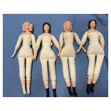 Porcelain dolls with soft bodies 18"tall