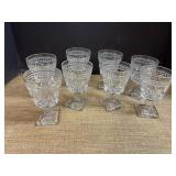 8 Crystal goblets