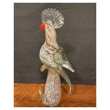 Marano glass cockatoo with repairs see pics