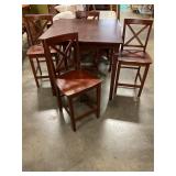 Pub style wooden table w 4Chairs