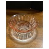 Pink Depression 9" bowl sm chip
