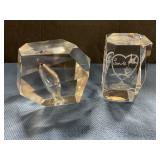 Glass paper weights