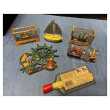 Decorative boat in cases
