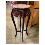 Marble top plant stand 35" Tall