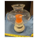 Marble base candle lamp