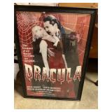 Framed Dracula poster