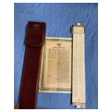 Hemmi Slide rule In case