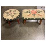 Hook Rug Foot Stool