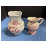 Vase & small pitcher