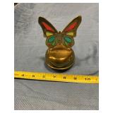 Brass  wind up musical butterfly