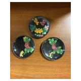 Cloisonné Art decorative 4" mini plates