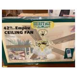 Heritage 42" Empire ceiling fan