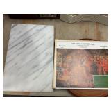 Marvel cutting board, 1986 Remington calendar