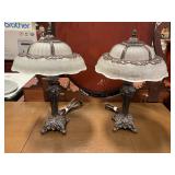 Cheyenne glass  matching lamps