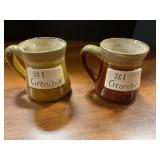 Pottery mugs #1 Grandma and grandpa