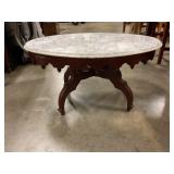 Vintage marble top coffee table matches 191