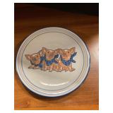 Louisville stoneware pig 11" platter