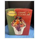 Harvest Cookie jar NIB