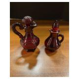 Ruby red Cruets
