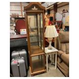 Curio cabinet with lights 72" x17"