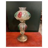 Vintage oil lamp, 12 inches tall