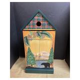 Hand painted table top cabinet