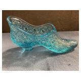 Unmarked Fenton glass slipper shoe