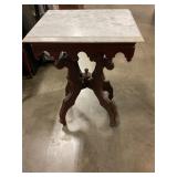 Vintage marble Lamp table 19"x15"x27"tall